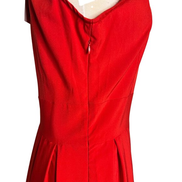 NWT Favo look dress XL Pleated Lightweight Y2K Classic Red Comfortable - Picture 6 of 13